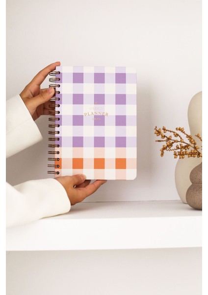 Tekno Trust 2025 Yılı A5 Haftalık Ajanda Spiralli 15X21 cm - 12 Aylık - Motivasyon Sayfalı Pötikare