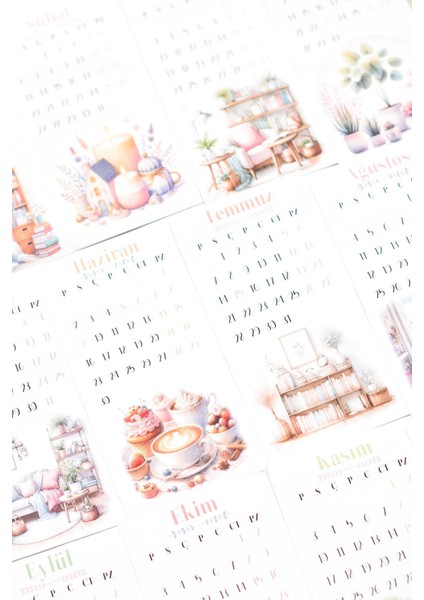 Tekno Trust 2025 Takvim Sticker *8 × 16 cm * / Ajanda, Planner, Scrapbook