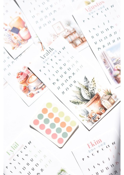 Tekno Trust 2025 Takvim Sticker *8 × 16 cm * / Ajanda, Planner, Scrapbook