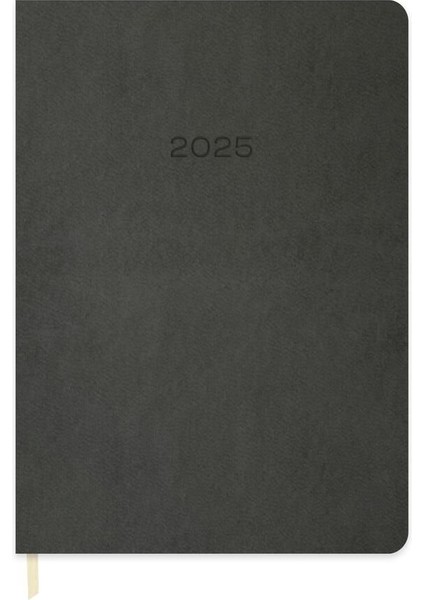 Tekno Trust 2025-16*24 Günlük Termo Deri Ajanda-Gri