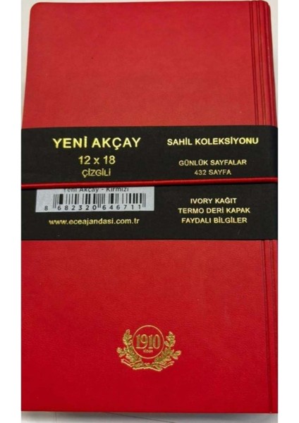 Tekno Trust -Yeni Akçay Krmz Czgl Gnlk 12X18 2025 fiyatları