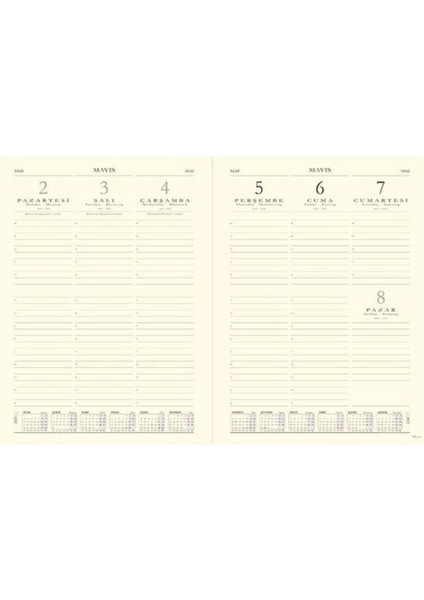 Tekno Trust 2025 Spiralli Haftalık Ajanda 20X28 cm 422-SEK Sarı fiyatları