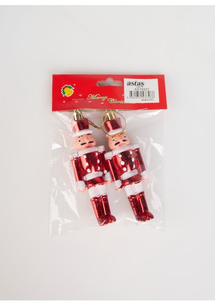 Yılbaşı Süsü Xms Kurşun Asker Asmalı 2'li 13 cm