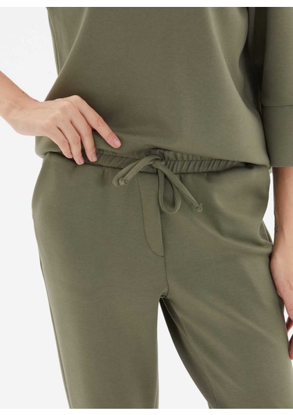 Normal Bel Standart Haki Kadın Pantolon 24KSL5305 modelleri