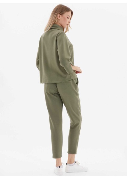 Normal Bel Standart Haki Kadın Pantolon 24KSL5305 fırsatları