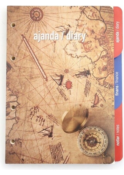 Tekno Trust 2025 Yeni Yıl Organizer Ajanda Yedeği 4 Delikli A5 Tarihli Çizgili Blok Ivory Kağıt 15X21 cm