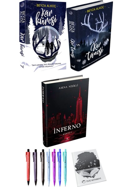 Inferno Kanto 1 (Ciltli) ve Kar Küresi Kar Tanesi (Ciltli) Beyza Alkoç