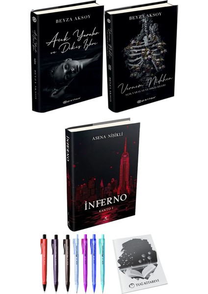 İnferno Kanto 1 (Ciltli) ve Açık Yaralar ve Dikiş Izleri Vernem Nidahen Ciltli