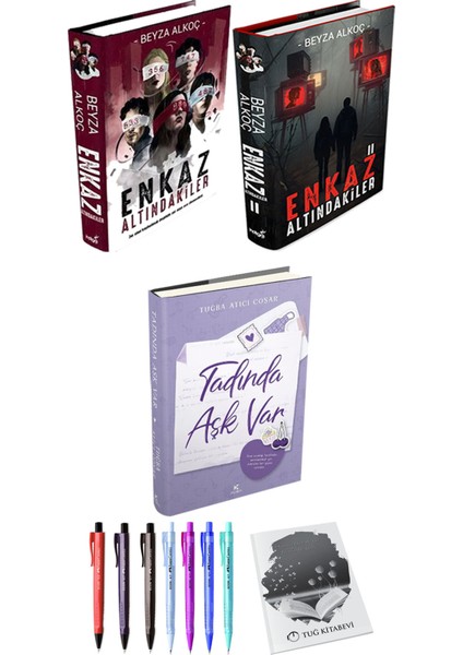 Tadında Aşk Var (Ciltli) ve Enkaz Altındakiler 2li Set (Ciltli) Beyza Alkoç