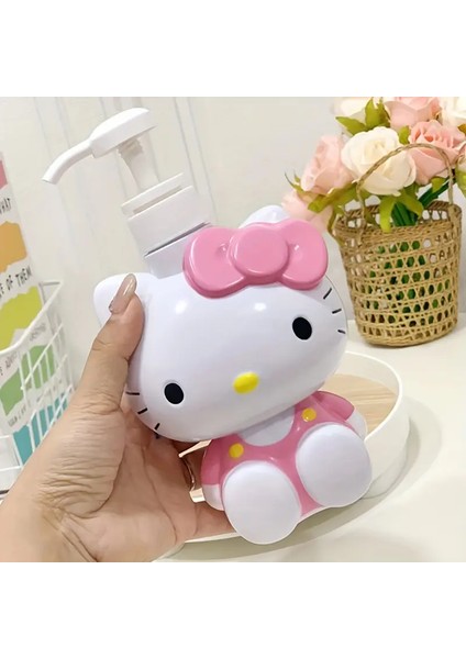Hello Kitty Figürlü Sıvı Sabunluk Basınçlı Losyon Şişesi