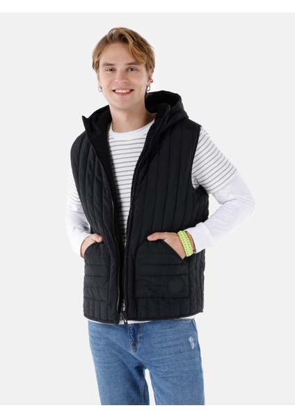 Regular Fit Erkek Siyah Yelek Cl1067357