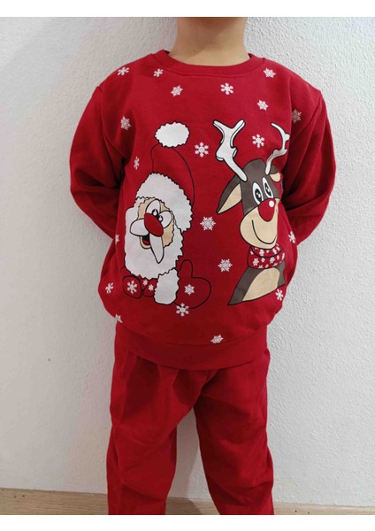 Uzun Kol Unisex Cocuk Pijama Takimi