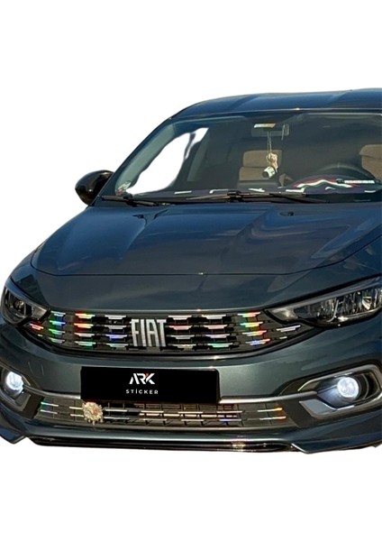 Egea Sedan Ön Panjur Sticker Set Hologram