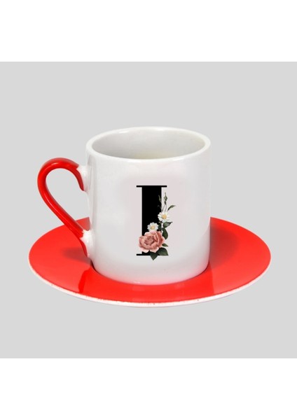 Kişiyi Özel Harfli Türk Kahvesi Fincanı Ls9