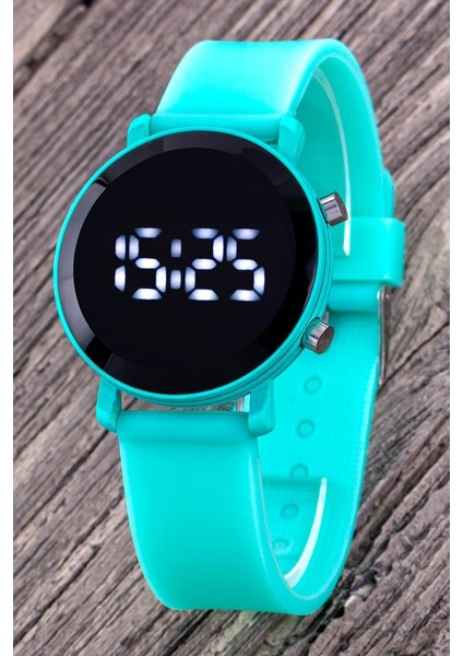 Mint Yeşil Dijital LED Çocuk Saati Kız/erkek Hediye Bileklik Saat ST-304311