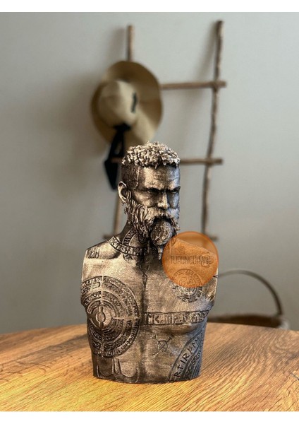 Baldur Büst God Of War Kratos Oyunu Büst 15 cm