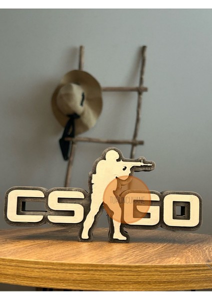 Cs Go Counter Strike Oyunu Logo Masa Süsü