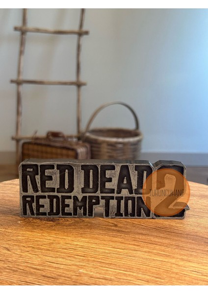 Red Dead Redemption Arthur Morgan Playstation Oyunu Logosu Masa Dekoru Gamer Xbox