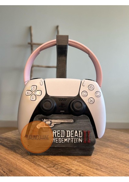 Arthur Morgan Red Dead Redemption 2 Kulaklık Standı ve Kol Standı Ps5 Ps4 Playstation Joystick Stand