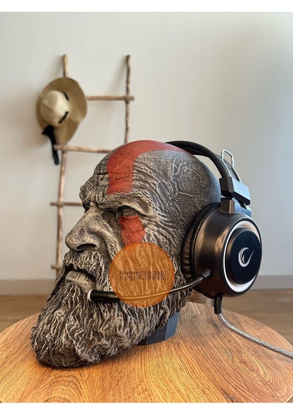 Kratos God Of War Kulaklık Standı Boyut Eskitme Renk modelleri