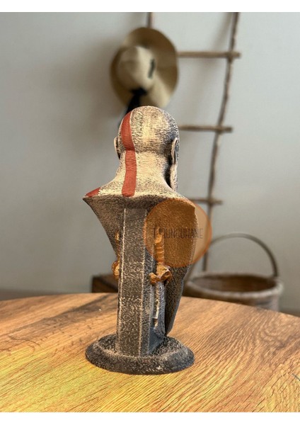 Kratos Büst God Of War Ragnarok Playstation Oyunu Karakter Büstü 15 cm modelleri
