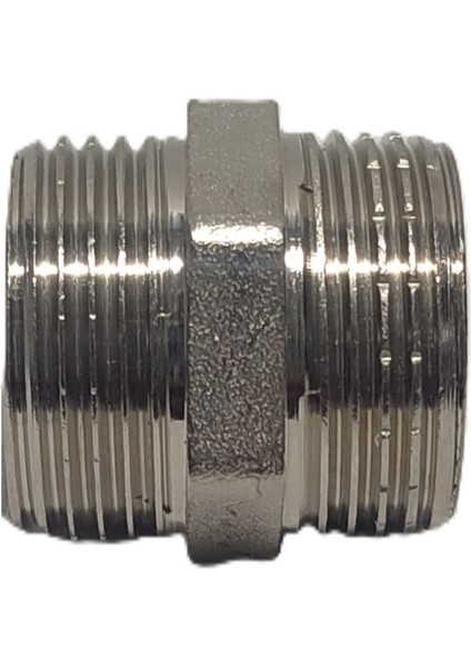 1" Sarı / Krom Dişli Nipel DN25 - Chrome Nipple