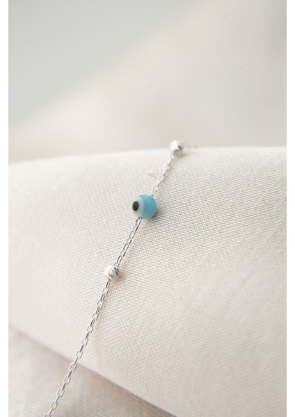 Tekno Trust Kadın Dorika Top Detaylı Nazar Model 925 Ayar Gümüş Bileklik fırsatları