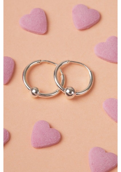 Tekno Trust Halka Model 925 Ayar Gümüş Çocuk Küpesi