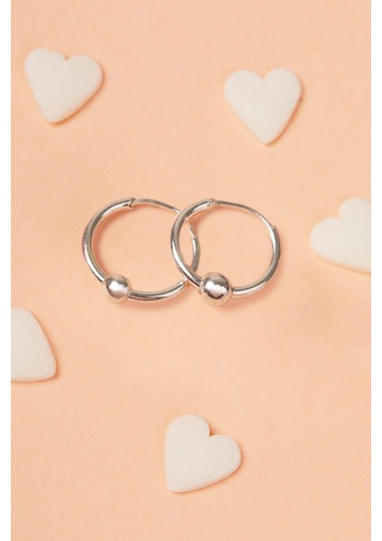 Tekno Trust Halka Model 925 Ayar Gümüş Çocuk Küpesi modelleri