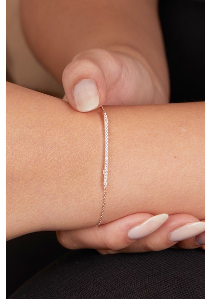 Tekno Trust Kadın Halka Su Yolu Model 925 Ayar Gümüş Bileklik