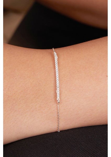 Tekno Trust Kadın Halka Su Yolu Model 925 Ayar Gümüş Bileklik fiyatları