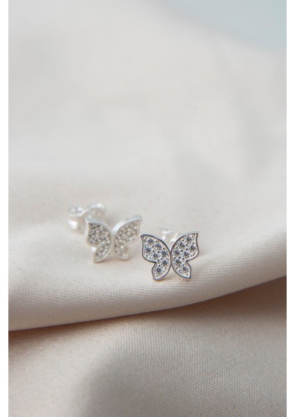 Tekno Trust Kadın Kelebek Model 925 Ayar Gümüş Küpe modelleri