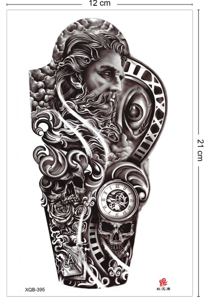 Poseidon Geçici Dövme Tattoo fiyatları
