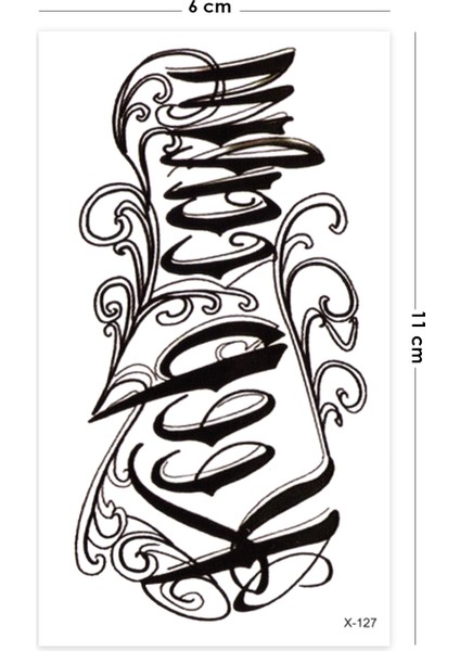 Keep Calm Yazılı Geçici Dövme Tattoo Unisex