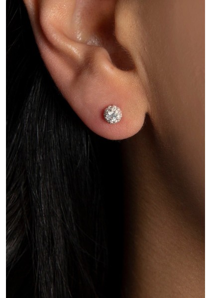 Tekno Trust Kadın Modern Top Model 925 Ayar Gümüş Küpe fiyatları