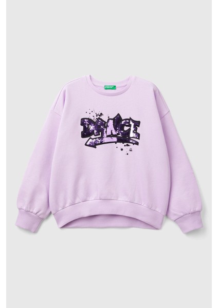 Kız Çocuk Sweatshirt - Lila