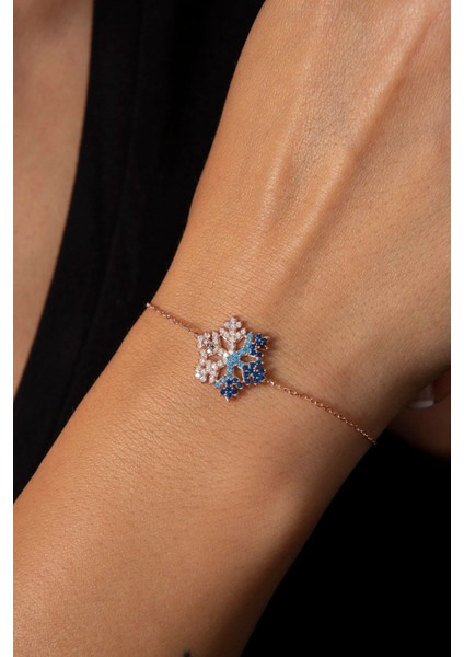 Tekno Trust Kadın Kar Tanesi Model 925 Ayar Gümüş Bileklik