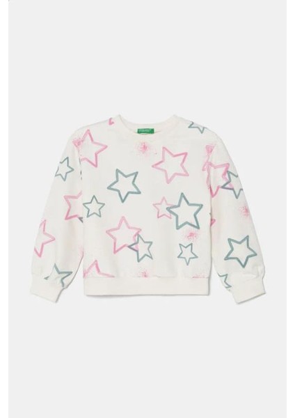 Kız Bebek Sweatshirt - Ekru