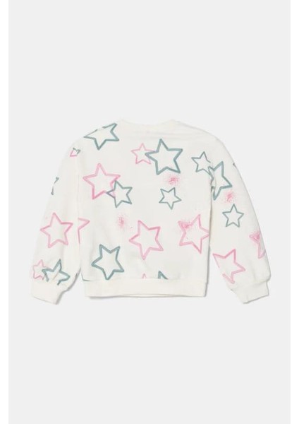 Kız Bebek Sweatshirt - Ekru