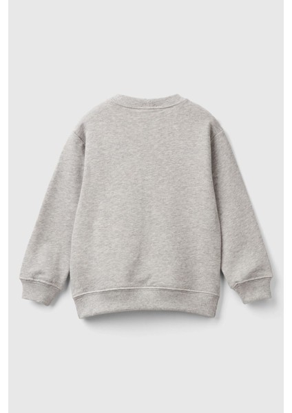 Erkek Çocuk Bisiklet Yaka Sweatshirt - Gri Melanj fiyatları