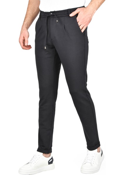 Beli Lastikli Slim Fit Likralı Duble Paça Penye Spor Pantolon 2502385 fiyatları