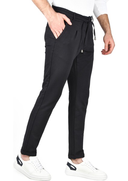 Beli Lastikli Slim Fit Likralı Duble Paça Penye Spor Pantolon 2502385 fırsatları