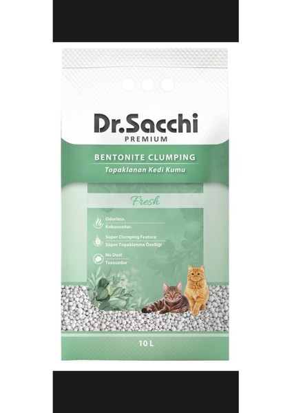Dr.sacchi Fresh Bentonit Kedi Kumu 10 Lt