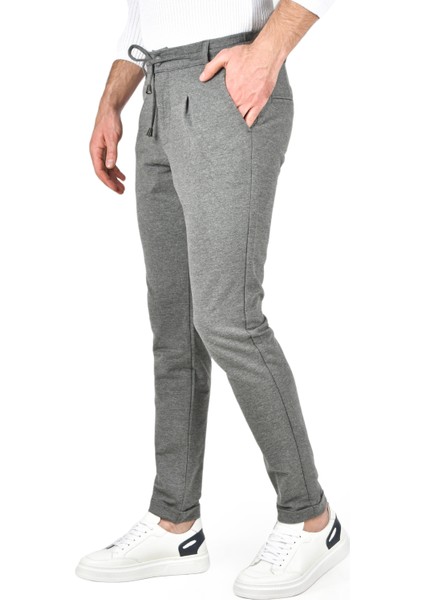 Beli Lastikli Slim Fit Likralı Duble Paça Penye Spor Pantolon 2502385 fiyatları