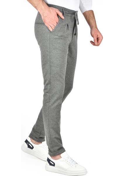 Beli Lastikli Slim Fit Likralı Duble Paça Penye Spor Pantolon 2502385 fırsatları