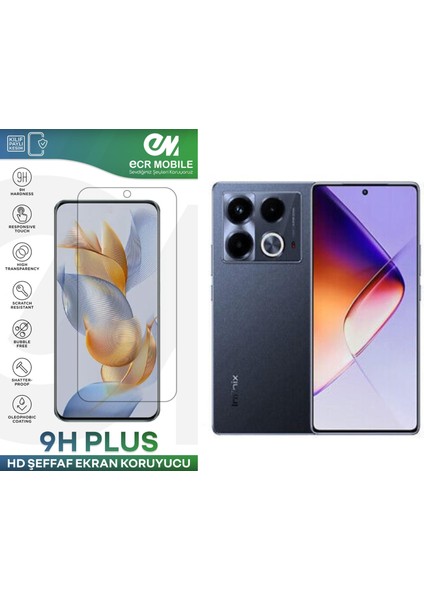 Infinix Note 40 Ekran Koruyucu 9h Esnek Nano Cam Tam Uyumlu Şeffaf