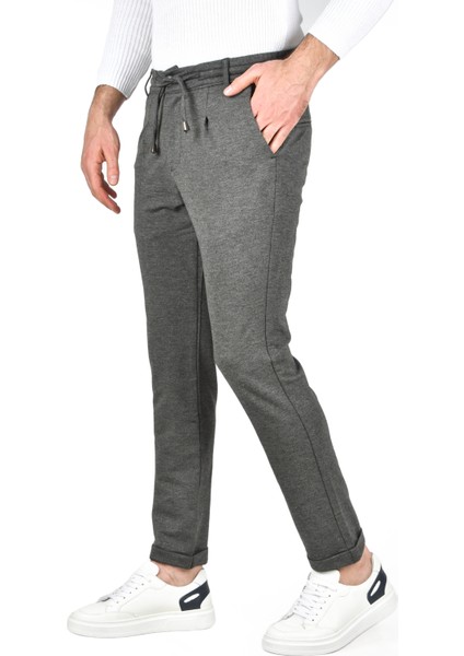 Beli Lastikli Slim Fit Likralı Duble Paça Penye Spor Pantolon 2502385 fırsatları