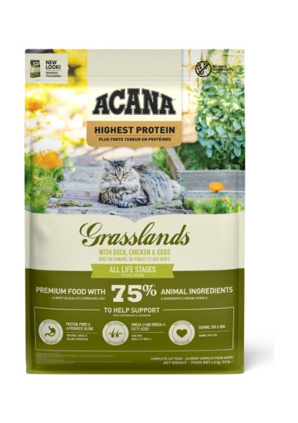 Grasslands Kedi Maması 4,5kg - Tüm Irk ve Yaşam Evreleri Için