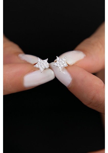 Tekno Trust Kadın Yıldız Model 925 Ayar Gümüş Küpe fiyatları