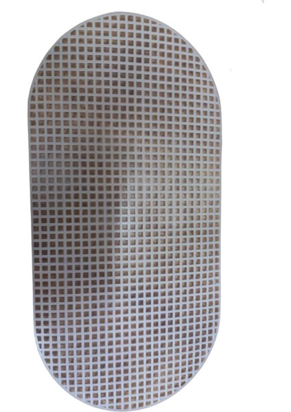 Çanta Kanvası Oval 30x15 Cm Beyaz